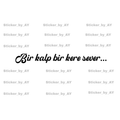 Bir kalp bir kere sever Sticker