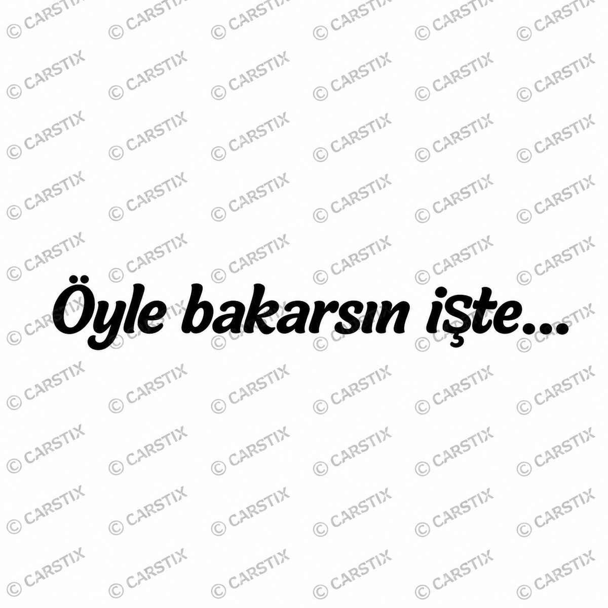 ÖYLE BAKARSIN İŞTE (3,5cm x 18cm)