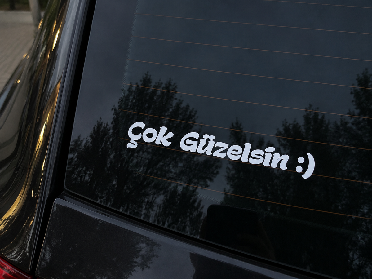 COK GÜZELSIN (2cm x 9cm)