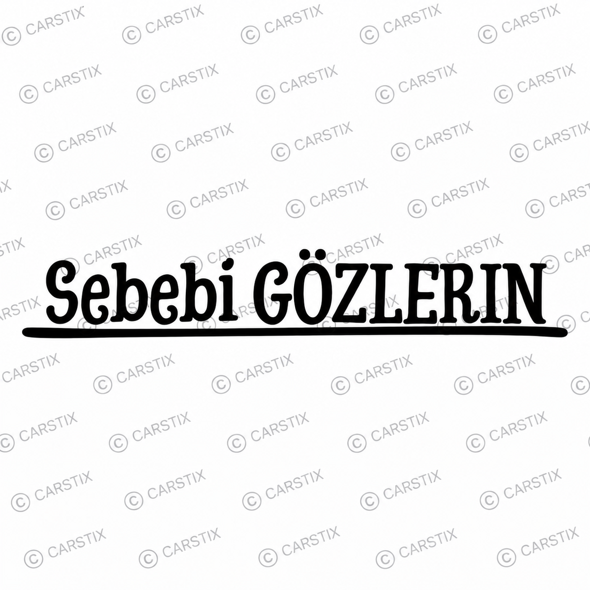 SEBEBI GÖZLERIN (3,5cm x 19cm)